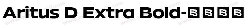 Aritus D Extra Bold字体转换